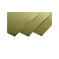 Brass Sheet: 0.025" Thick x 6" Wide x 12" Long (1 Piece)  KS16405