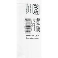 K&S 3901 ROUND ALUMINUM TUBE .45MM WALL (1 METER) 2MM OD 
