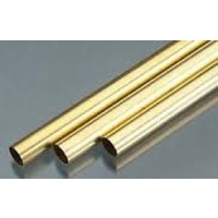 K&S 3922 ROUND BRASS TUBE .45MM WALL (1 METER) 4MM OD (5 TUBES PER BAG)