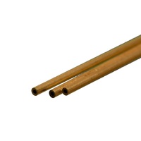 K&S 8125 ROUND BRASS TUBE .014 WALL (12IN LENGTHS) 1/16IN (3 TUBES PER CARD