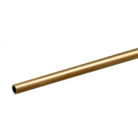 K&S 8127 ROUND BRASS TUBE .014 WALL (12IN LENGTHS) 1/8IN (1 TUBE PER CARD)