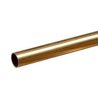 K&S 8134 ROUND BRASS TUBE .014 WALL (12IN LENGTHS) 11/32IN (1 TUBE PER CARD