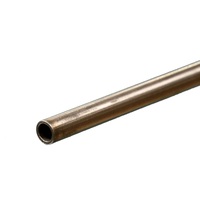 K&S 87115 ROUND STAINLESS STEEL TUBE .028 WALL (12IN LENGTHS) 1/4IN 