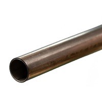 K&S 87123 ROUND STAINLESS STEEL TUBE .028 WALL (12IN LENGTHS) 1/2IN (1 TUBE
