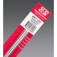 K&S 87139 ROUND STAINLESS STEEL ROD (12IN LENGTHS) 1/4IN (1 ROD PER CARD)