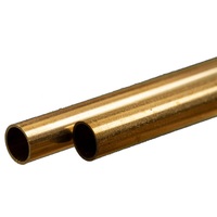 K&S 9825 ROUND BRASS TUBE (300MM LENGTHS) 7MM OD X .45MM WALL 