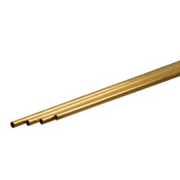 K&S 9831 THIN WALL BRASS TUBE  (300MM LENGTHS) 1.5MM OD X .225MM WALL