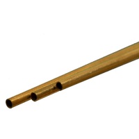 K&S 9835 THIN WALL BRASS TUBE  (300MM LENGTHS) 3.5MM OD X .225MM WALL