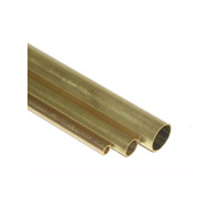 K&S 9836 THIN WALL BRASS TUBE  (300MM LENGTHS) 4MM OD X .225MM WALL 