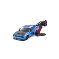 Kyosho 1/10 Fazer Mk2 2015 Dodge Challenger SRT Hellcat Crazy Blue 4WD Electric Readyset 34415T2