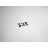 Kyosho Aluminum Collar (3x7x1mm/Gunmetal/6pcs) KYO-W0145GM