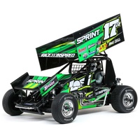 Losi 22S Sprint Car, 1/10 2WD, RTR, Green, LOS-1387T2