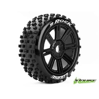 B-Rock 1/8th Buggy Tyre BLK/spoke LT3270B