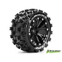 ST-Mcross 2.8 Tyre w/rim Black BRG type"