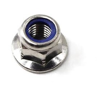 HEX FLANGED NYLON INSERT LOCK NUT M4 M02-003
