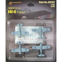 F4F-4 FIGHTER  4PCS 1-200 PRE-BUILT &PT MER68202