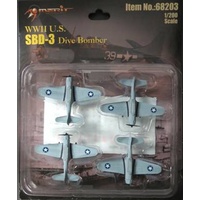 SBD-3 DIVE BOMBER  4 PCS 1-200 PRE-BUILT& PT MER68203