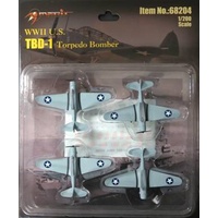 TBD-1 4 PCS 1-200 PRE-BUILT   TORPEDO BOMBER MER68204