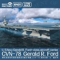 MAGIC FACTORY 1/700 USS GERALD R. FORD CVN-78 AIRCRAFT CARRIER PLASTIC MODEL KIT