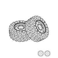 MJX Rubber Tyres (2pcs) 14301