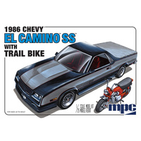 MPC 888 1/25 1986 Chevy El Camino SS w/Dirt Bike Plastic Model Kit