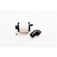 C.Y. 1/8 Air Filter (Black ) + Short Black elbow MY5014-1S