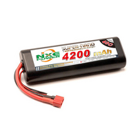 NXE 7.4v 4200mah 40c Round Hard Case DeansB NXE4200HCR402SDEANS