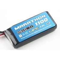 6.6v 1100mah 30C Marathon LiFe flat Pack