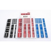 2014 Logo Sticker Sheet Red/Blue/Black