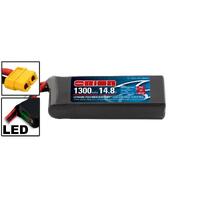 LiPo 1300mAh 4S 14.8V 75C (XT60) - Racing Drone Battery
