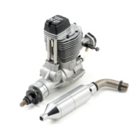 OS Engines FS-120S III Four Stroke Aircraft Engine, 1.20 Size, w/ F-5020 Silencer