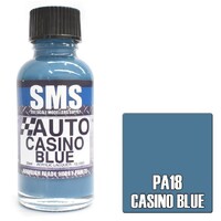 SCALE MODELLERS SUPPLY AUTO COLOUR CASINO BLUE 30ML LACQUER PAINT PA18