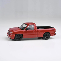 Para64 1/64 2006 Chevrolet Silverado Single Cab Victory Red Diecast Model Car
