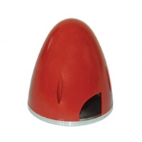 Phoenix Model 2 Blade Plastic Spinner W/ Aluminium Backplate (80mm) Red