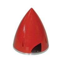 Phoenix Model 2 Blade Plastic Spinner W/ Aluminium Backplate (86mm) Red