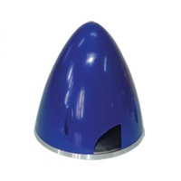 Phoenix Model 2 Blade Plastic Spinner W/ Aluminium Backplate (95mm) Blue
