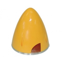Phoenix Model 2 Blade Plastic Spinner W/ Aluminium Backplate (95mm) Yellow PHN-A25195Y