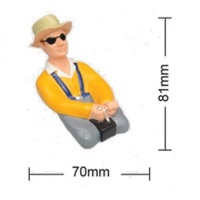 Phoenix Model Painted 1/6 Scale 3/4 Length Glider Pilot W/ Floppy Hat