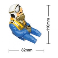 Phoenix Model Painted 1/7 Scale 3/4 Length Jet Pilot W/ Helmet & Mask