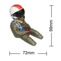 Phoenix Model Painted 1/5 Scale 3/4 Length Jet Pilot W/ Red Helmet & Visor
