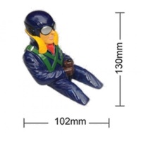 Phoenix Model Painted 1/6 Scale 3/4 Length Ww1 Pilot With Skull Cap & Goggles (Bl