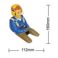 Phoenix Model 1/5 Scale 3/4 Length Civillian Pilot With Headset & Joystick