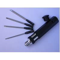 PROLUX 1305A INTERCHANGEABLE HEX DRIVER SET (METRIC) 1.5. 2. 2.5 & 3MM PL1305A