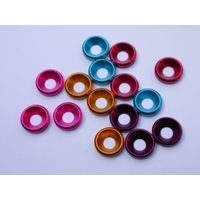 4mm Aluminium Washer Blue (10)