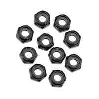 3mm Aluminium Nylon Nut Black (10) PL1526B