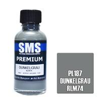 SMS PL187 PREMIUM ACRYLIC LACQUER DUNKELGRAU RLM74 PAINT 30ML