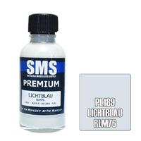 SMS PL189 PREMIUM ACRYLIC LACQUER LICHTBLAU RLMM76 PAINT 30ML