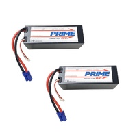 Prime RC 5200mAh 4S 14.8v 50C Hard Case LiPo Battery with EC5 Connector, 2 Pack Combo for 8S Cars
