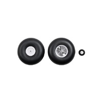 Prime RC Rubber Wheel Set with Tail Wheel, S Cub 1500