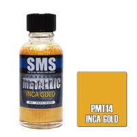 SCALE MODELLERS SUPPLY METALLIC ACRYLIC LACQUER INCA GOLD 30ML PMT14